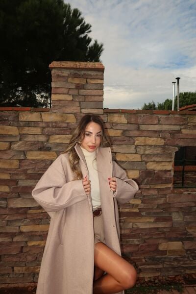 Premium Kaşe Kaban Oversize