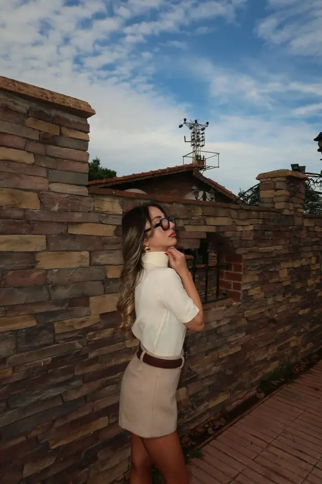 Boğazlı Kısa Kol Kazak