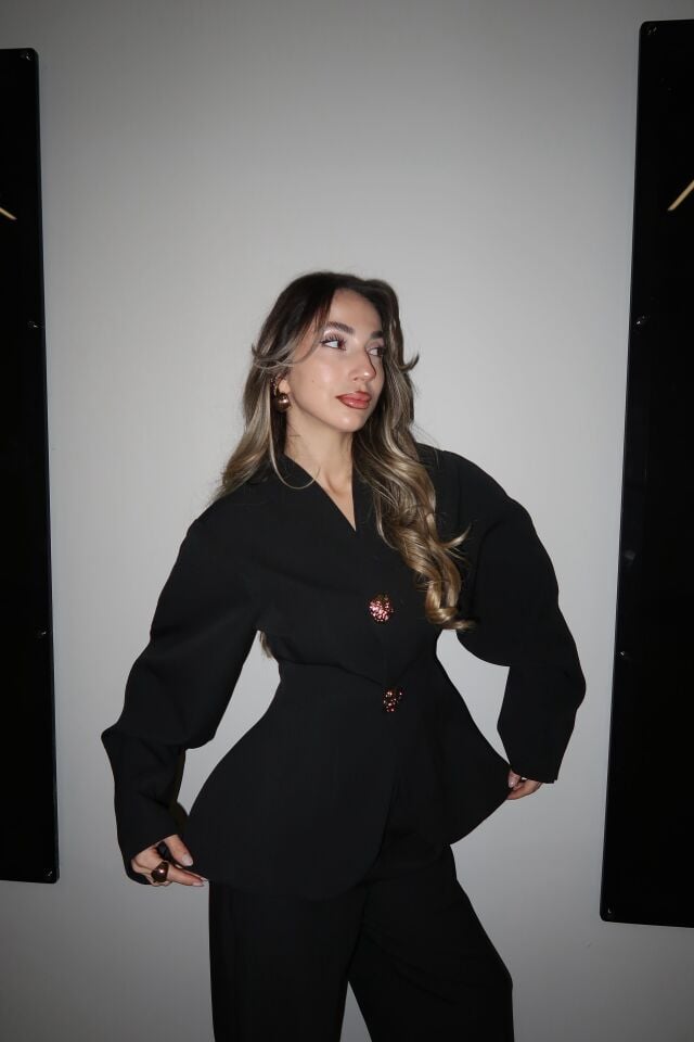 Siyah Özel Dikim Takım