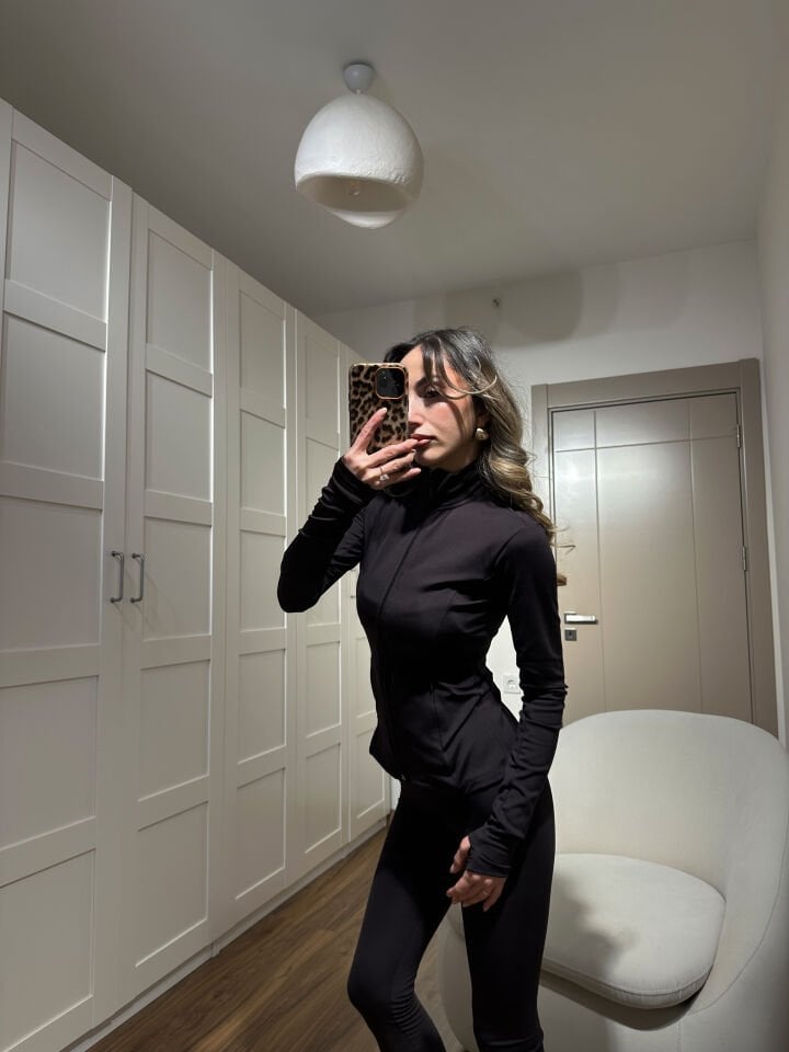 Acı Kahve Tayt Ceket Takım