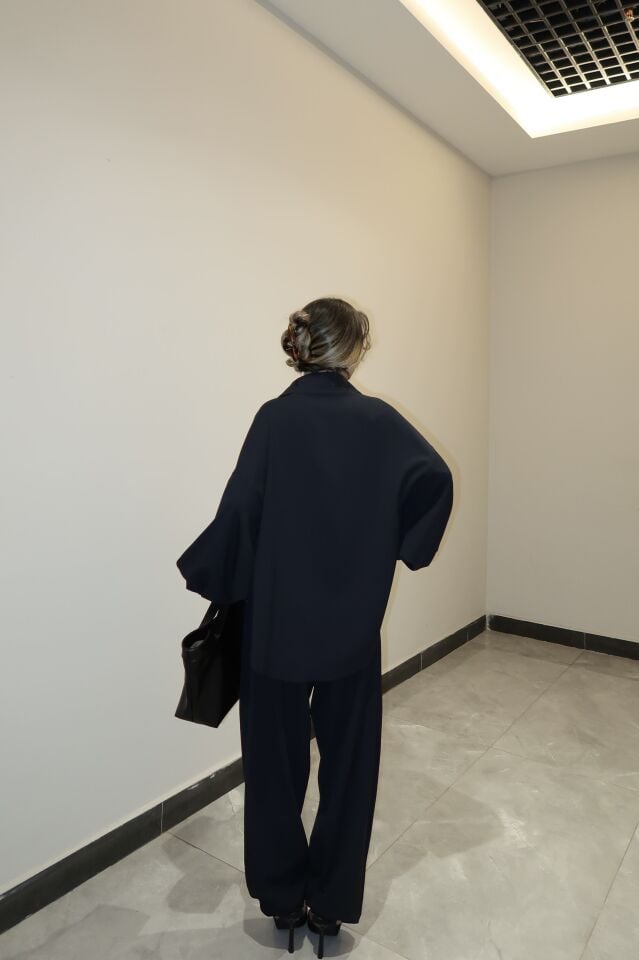 Koyu Lacivert Gömlek & Pantolon Takım